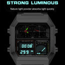 Relógio FOXBOX Masculino Digital Luxo em Aço Inoxidável