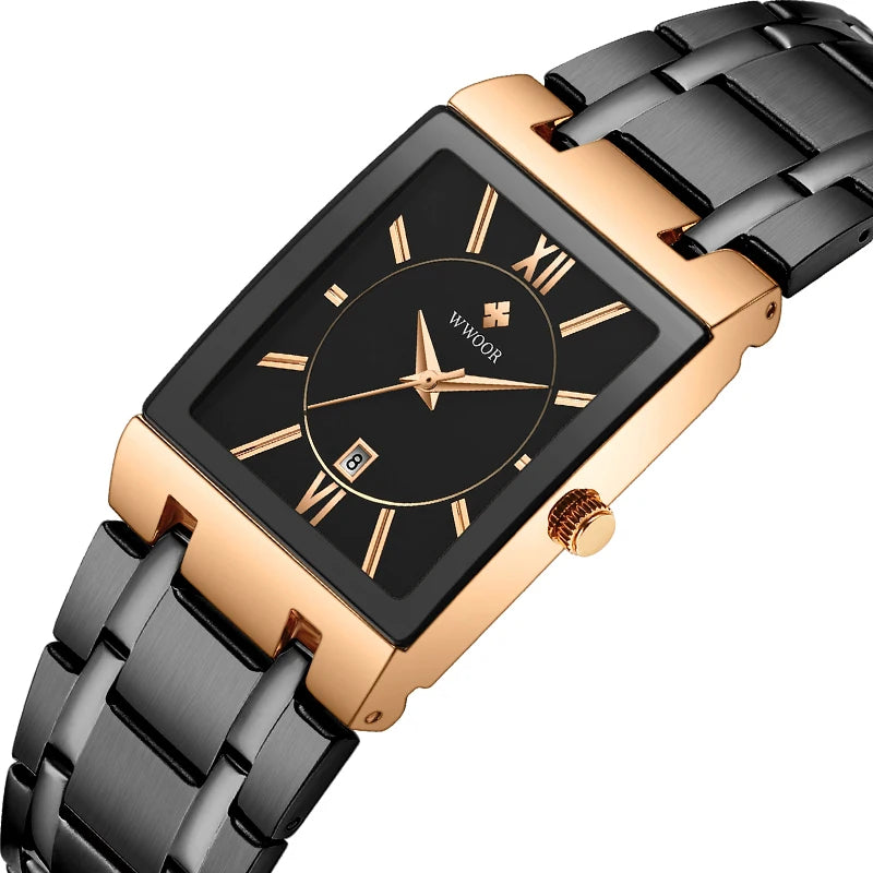 Relógio Masculino WWOOR 8858GB – Quartz Japonês, Design Luxuoso e Alta Resistência