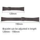 HENGRC- Pulseira de aço inoxidável para homens e mulheres,