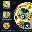 Relógio VA VA VOOM 2513 Masculino 49mm Aço Inoxidável Vidro de SAFIRA Quartz