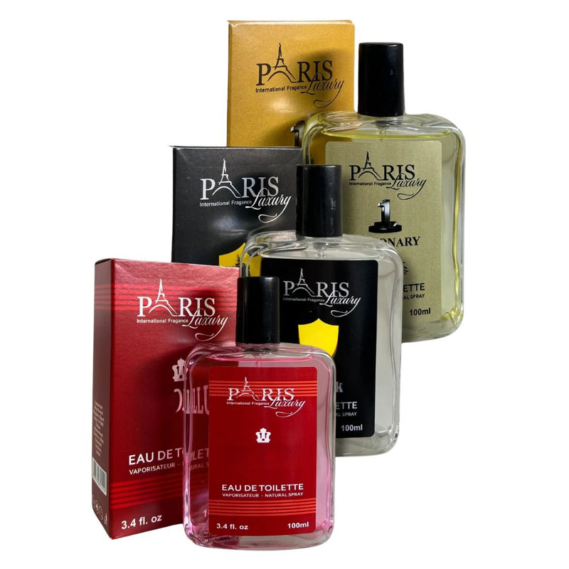 Kit 3 Perfumes Para homens PARIS LUXO