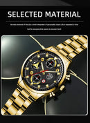 Conjunto Masculino DEYROS 3 em 1 – Relógio de Pulso com Pulseira e Colar