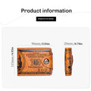 Carteiras De Couro Com Estampa Em Dólar Para Homens