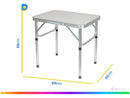 Mesa Dobrável Multiuso 60x45cm em Aço Inoxidável