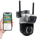 Câmera de Segurança Wi-Fi ICSEE Black 4K Ultra