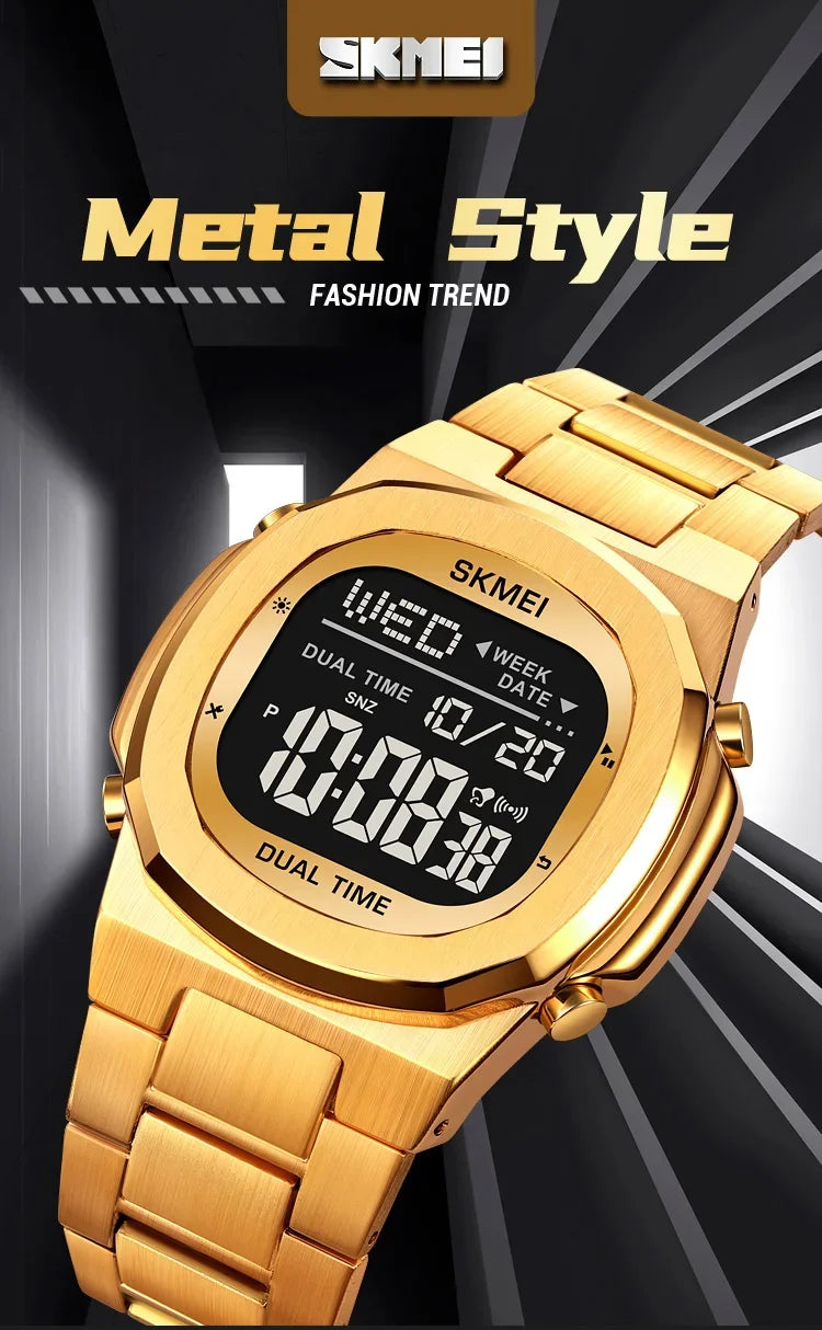 Relógio Esportivo Masculino SKMEI Digital Multifuncional à Prova d’Água com Alarme e Cronômetro