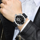 Relógio WWOOR 8882 Quartz DIGITAL em Aço inoxidável com Vidro de SAFIRA Masculino