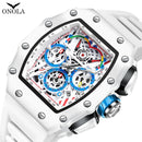 Relógio ONOLA Masculino Luxo Casual com Pulseira de Silicone, Multifuncional e Resistente à Água