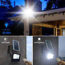Refletor Solar LED 30W a 500W com Controle Remoto | Iluminação Externa IP67 à Prova d'Água