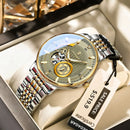 Relógio Masculino POEDAGAR 1416 Automático Vidro Cristal de Safira 44mm