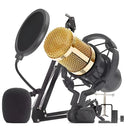 Kit Microfone Condensador Profissional com Braço Articulado – Completo para Gravações e Transmissões