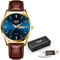 LIGE 8970 Relógio Masculino Quartz