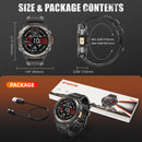 Relógio Inteligente Eiyis KE5 2025 – Esportivo, 3ATM à Prova d'Água, com Bússola, Barômetro, Lanterna LED e Chamada