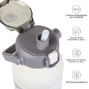 Garrafa Térmica 2L de Aço Inoxidável com Canudo – Grande Capacidade, Vácuo Fria e Quente