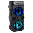Alto-Falante Portátil Sem Fio com Subwoofer – Dual 3", Som Estéreo, USB, Ideal para Festas, Karaokê e Uso Familiar