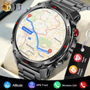 Relógio Smartwatch Militar Outdoor 2025 com Tela AMOLED 1.46", GPS Integrado, Bússola, Altímetro e Chamada Bluetooth, 3ATM Impermeável