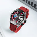 Relógio BORUSE Masculino Quartz em AÇO Inoxidável com Vidro de SAFIRA Calendário Automático