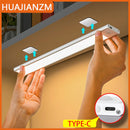 Luz Noturna LED com Sensor de Movimento – 20/30/40/60 cm, Recarregável via USB