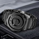 Relógio Masculino FOXBOX Ponteiro Rolante Magnético Quartzo Esportivo Design Moderno, À Prova D’água