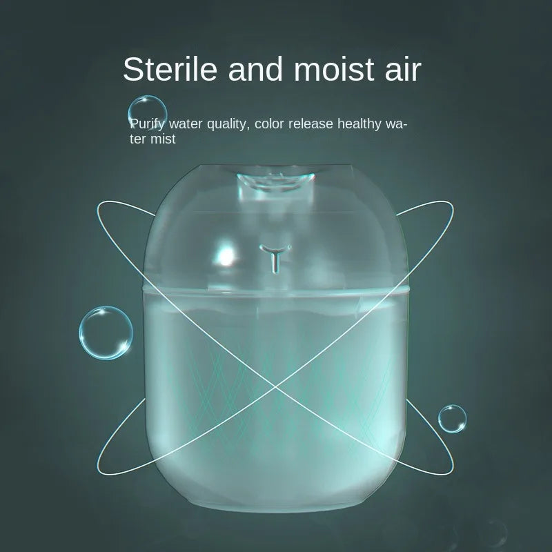 Umidificador Portátil H2O Mini Cup 220ml – Difusor USB de Aromaterapia com Spray, Ideal para Carro e Ambientes Pequenos