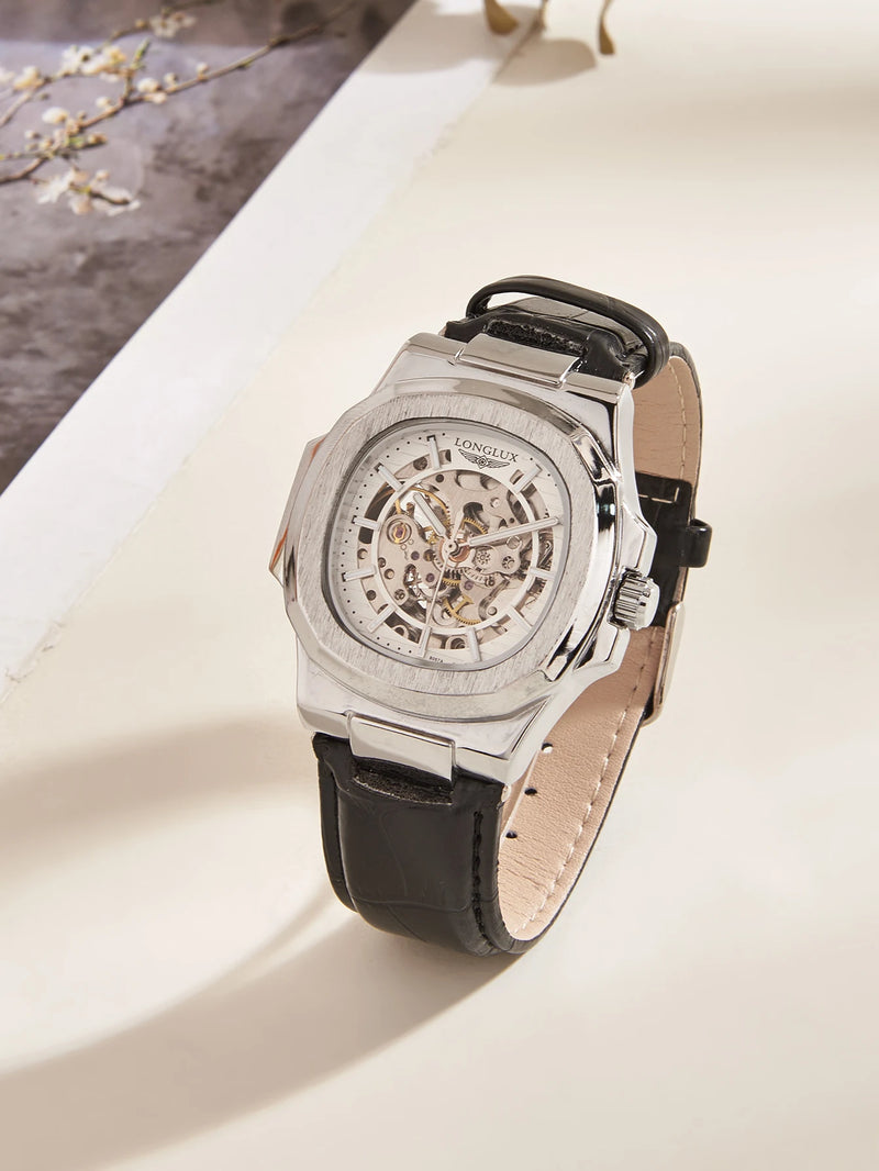 LONGLUX 8057P Relógio Masculino Automático LUXO