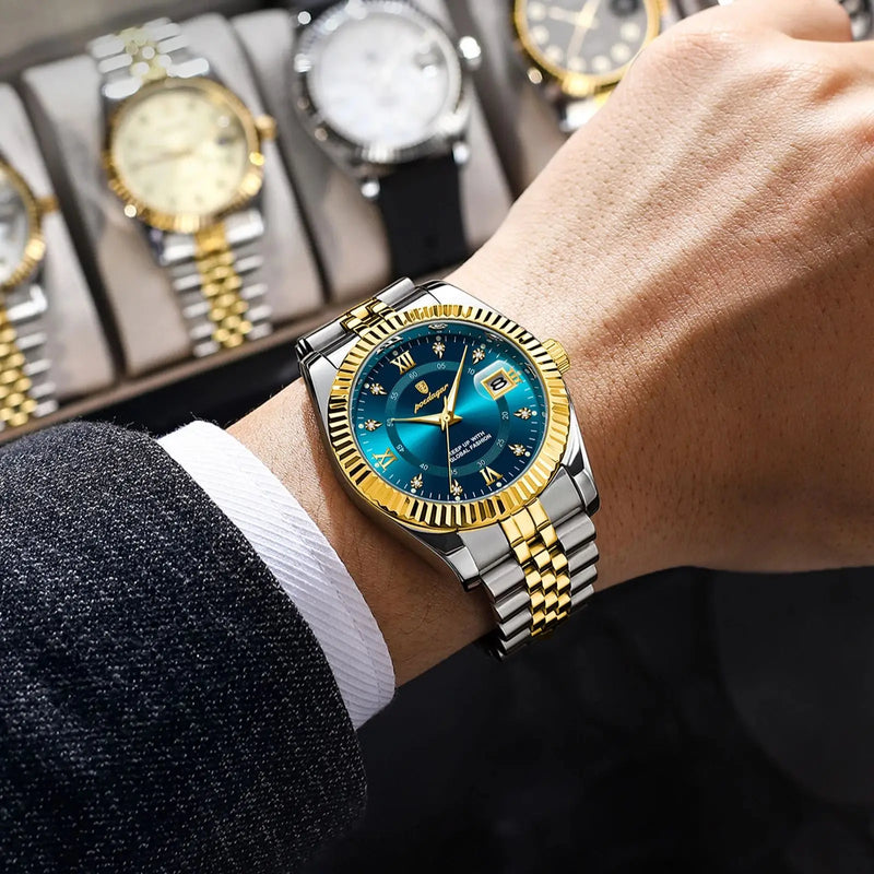 Relógio Masculino POEDAGAR 910 – Luxo, Esporte e Elegância em um Só Acessório