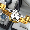 Relógio VA VA VOOM 2513 Masculino 49mm Aço Inoxidável Vidro de SAFIRA Quartz