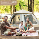 Barraca de Acampamento Automática para 4 Pessoas – Abertura Rápida, Ideal para Trilhas e Viagens em Família, com Bolsa de Transporte