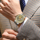 Relógio Masculino POEDAGAR 1416 Automático Vidro Cristal de Safira 44mm