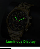 Conjunto Masculino DEYROS 3 em 1 – Relógio de Pulso com Pulseira e Colar