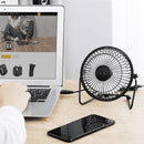 Mini Ventilador USB de Mesa Portátil DS9443 – Ultra Silencioso com Ajuste de Inclinação