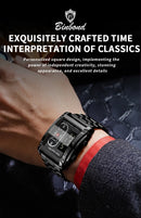 Relógio UTHAI H37 Quartz Masculino Aço Inoxidável com Vidro de SAFIRA