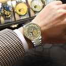 Relógio Masculino POEDAGAR 1416 Automático Vidro Cristal de Safira 44mm