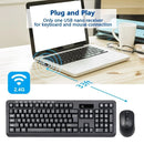 Kit Teclado e Mouse Wireles sem Fio Usb Computador Notebook