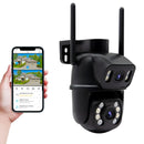 Câmera de Segurança Wi-Fi Icsee 4K 3+3MP – Externa, Alta Resolução, Monitoramento Remoto e Instalação Fácil