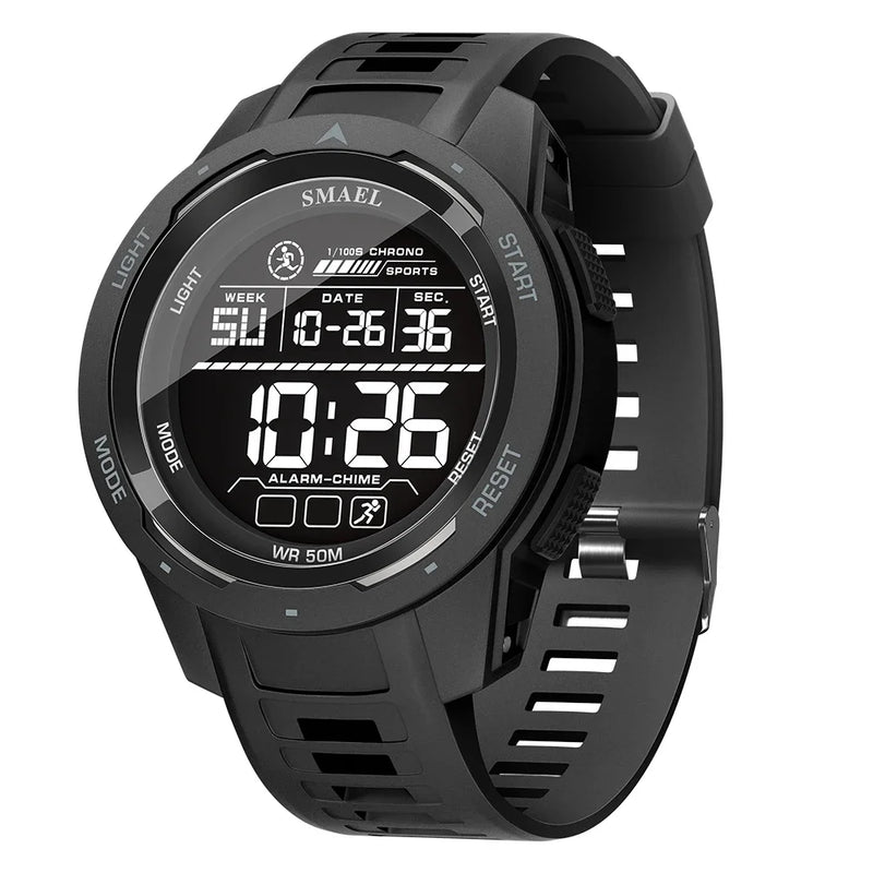 Relógio Digital SMAEL 8105 Masculino – Esportivo, LED, Resistente à Água 50M