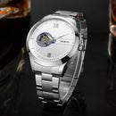 Relógio SKROX 1168B Mecânico Automático Masculino 44mm Aço inoxidável com Vidro de SAFIRA