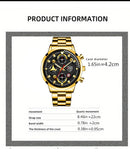 Conjunto Masculino DEYROS 3 em 1 – Relógio de Pulso com Pulseira e Colar