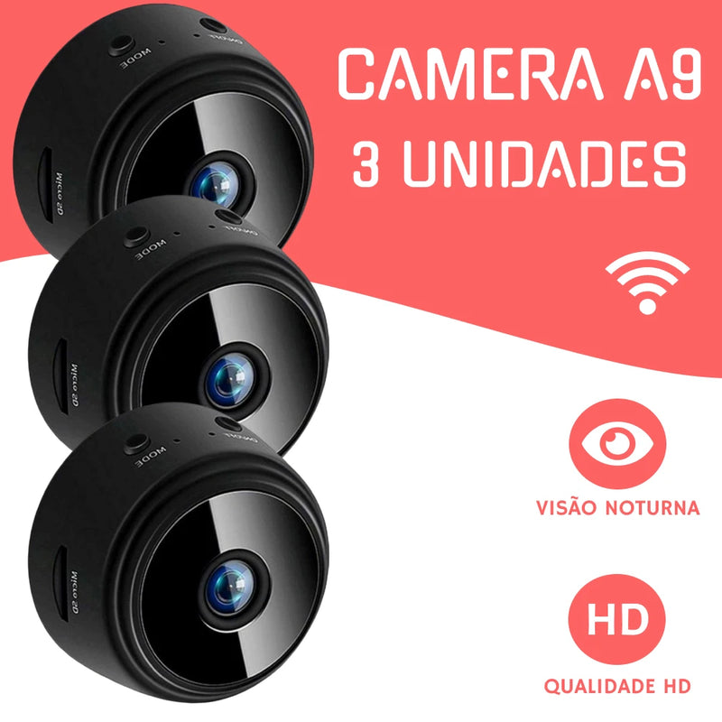 Mini Câmera Espiã Visão Noturna  Infravermelho HD 1080P WiFi Sem Fio