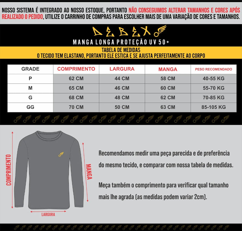 Kit 3 Camisetas Térmicas Debex Proteção UV50 Slim Fit (Se Ajusta Perfeitamente ao Corpo)