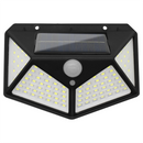 KIT 5 Super Luminária Solar 4 Placas de 100 Leds com 3 Modos de Operação de Parede