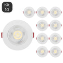 Kit 10 Lâmpadas de LED 7w de Embutir