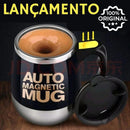 Caneca Magnética Automática  Aço Inoxidável  400ml