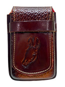 Bainha Porta Celular Em Couro Com Presilha para Cinto