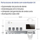 Suporte Dispenser Porta Escova de Dentes UV