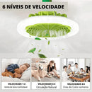 Ventilador e Luminária Inteligente 2 em 1 Luz de LED - CONTROLE REMOTO