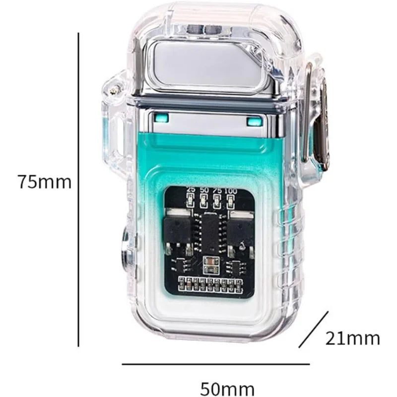 Isqueiro LUXO Acendedor De Plasma Recarregável Usb com Lanterna