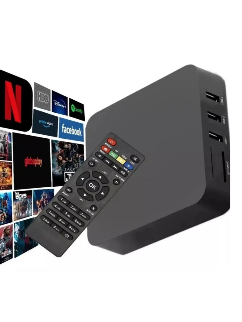 TV BOX MXQ PRO 4K 512GB Conversor Transforme Sua TV Em Smart Assista Filmes E Séries