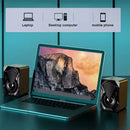 2 Caixa de Som LED Multimidia Digital Speaker USB Para computador Notebook 2.0