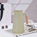 Garrafa 1 Litro Térmica Digital Com Cabo Madeira